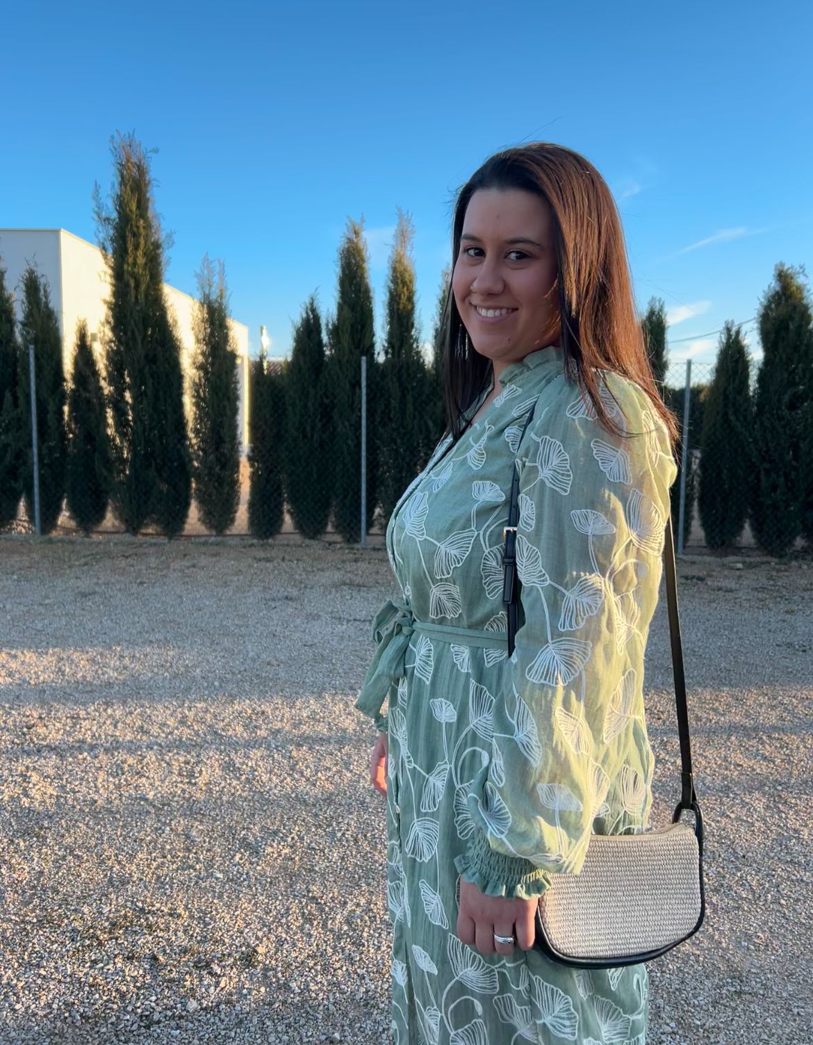 VESTIDO MIDI CON ESTAMPADO BÓTANICO