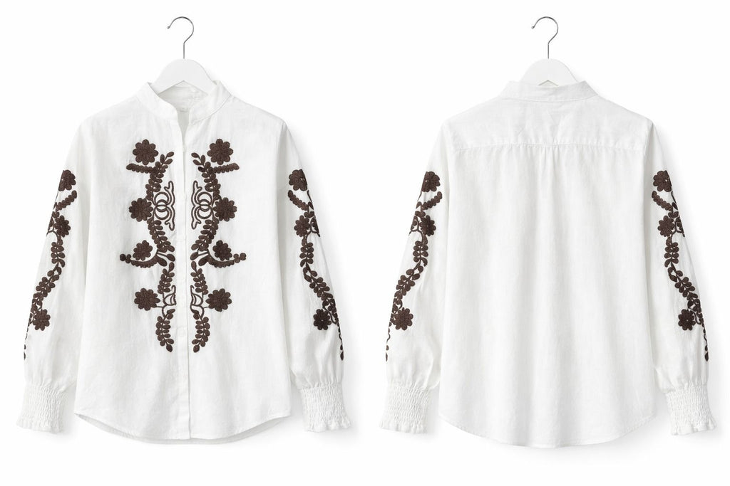 CAMISA BLANCA BORDADA