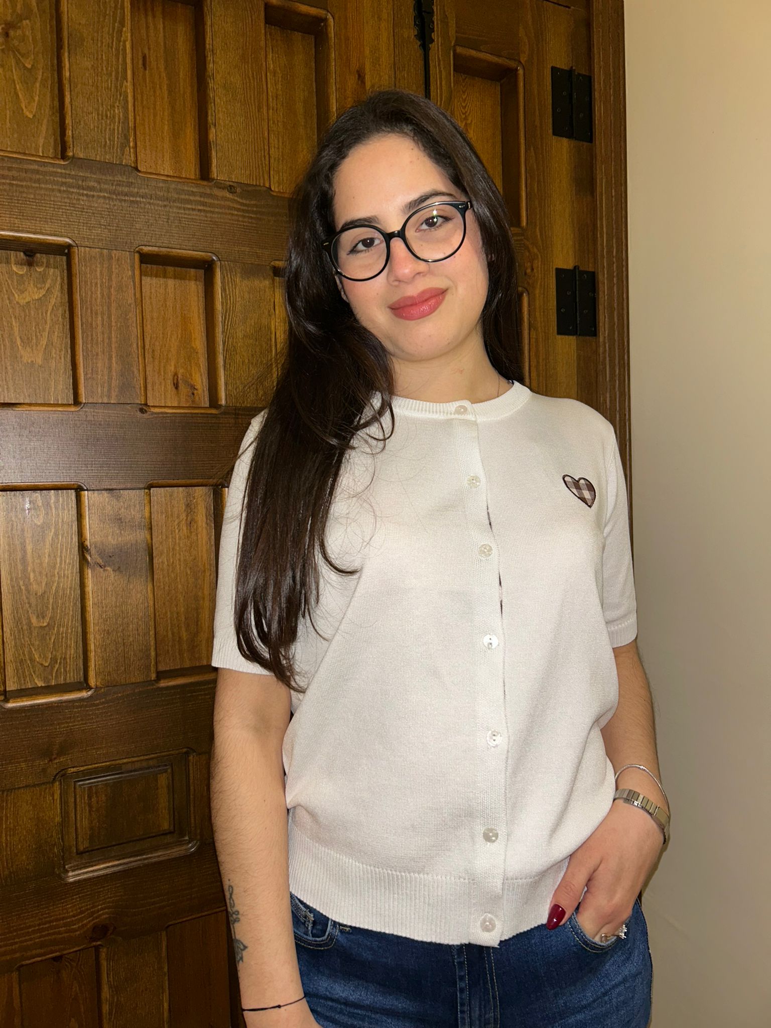 CAMISETA DE PUNTO CORAZÓN