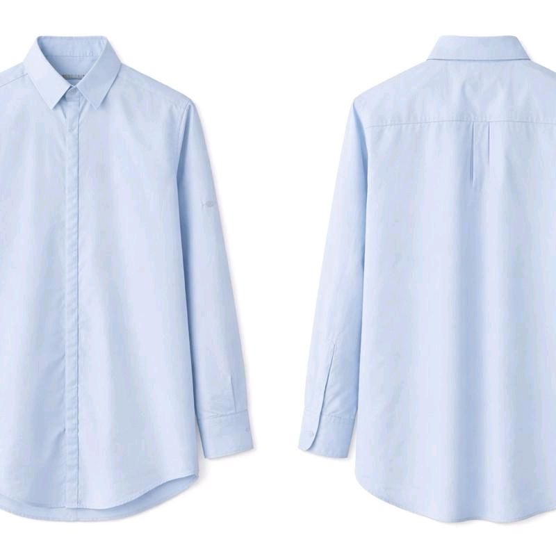 CAMISA CELESTE OVERSIZE